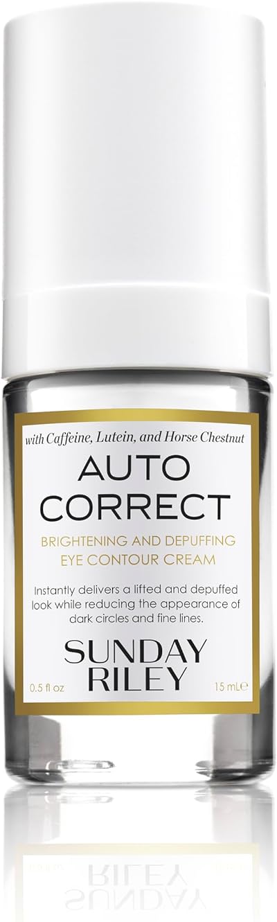 Sunday Riley Auto Correct Brightening Depuffing Eye Cream 0.5 fl oz New