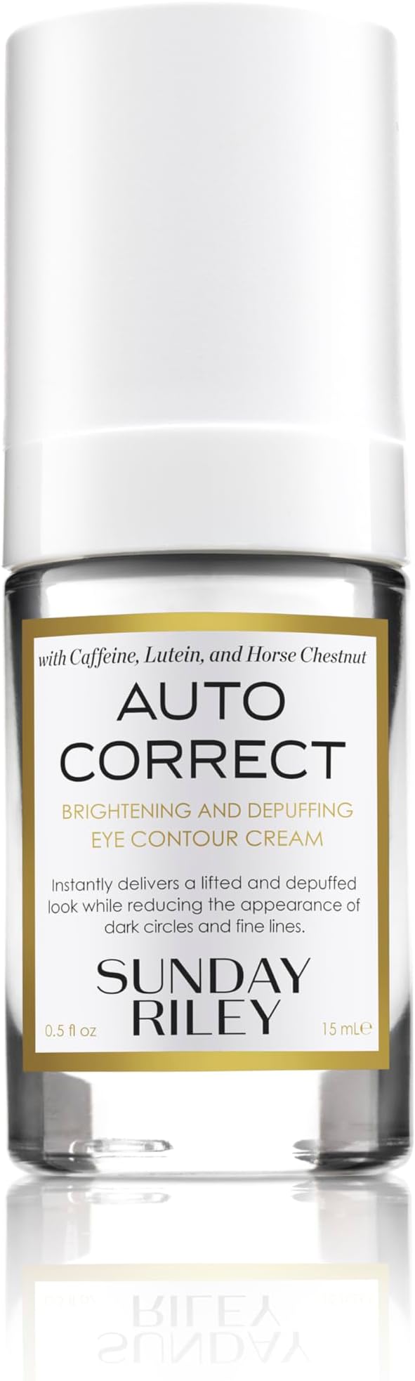 Sunday Riley Auto Correct Brightening Depuffing Eye Cream 0.5 fl oz New