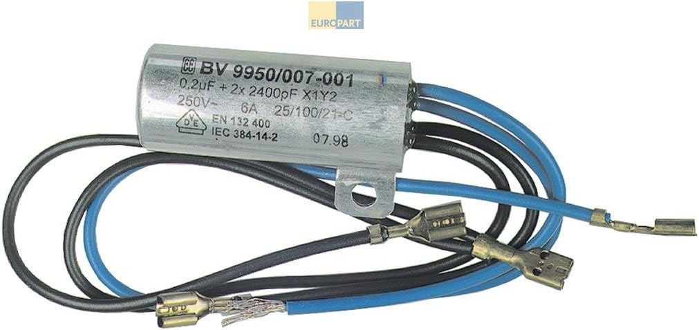Suppressor Capacitor Interference Protection Filter 0 2µf Uf Vacuum Cleaner Bv 9950 7 Amazon De Kuche Haushalt