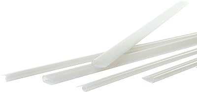 Pavo A4 Slide Binders 6 mm Capacity 20-40 Sheets Pack of 25 Transparent