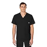 Wink Scrubs for Men, W123, V-Neck Tops with 6