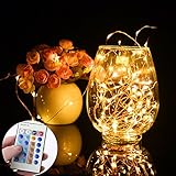 Ledgle Led String Lights,4W Dimmable Copper Wire 26ft 80 LED Party Light with UL Certified 5V Power Adapter for Christmas Wedding and Party, Suitable for Indoors or Outdoors(Updated Remote Controller)