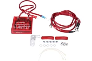 KEENSO Digital Electric Voltage Stabilizer Kit, 12V Saver Battery Car Vehicle Automotive Replacement Alternator Voltage Regulators (Red)