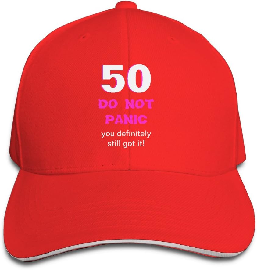 Funny 50th Birthday Card Mens&womens Comfortable Sport Cap Baseball Cap
