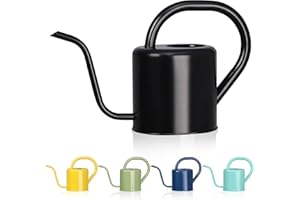 GEGEMAOYI Watering Can, Stainless Steel Watering Can for Indoor & Outdoor Plants, 1L/35oz Long Spout Water Can with Handle, Rust-Proof Plant Watering Pot for House Plants, Garden Flowers