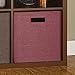 ClosetMaid Decorative Fabric Storage Bin, Cabernet