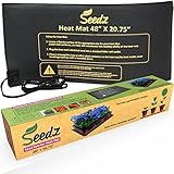 LATEST EDITION Seed Starter Heat Mat w/ FREE GIFT - Waterproof Seedling Heat Mat for Your Home Garden, 48