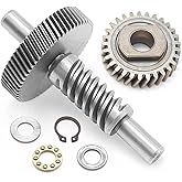 9706529 W11086780 Worm Gear Kit Replacement for 5QT&6QT Whirlpool KitchenAid Stand Mixer 9703445 Bearing and 9703680 Circlip