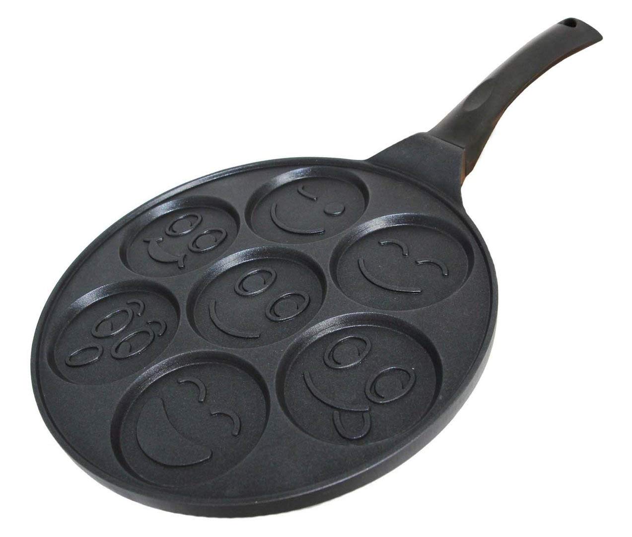 Pancake Pan with Smiley Faces Also for Crepes 26 cm Non-Stick Induction