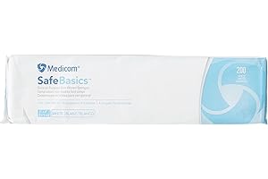 Medicom Safebasicstm general purpose Non-Woven Sponges, Non-Sterile, 4 ply, 200 units (2" X 2"), 200 Count