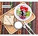 Bamboo Plates,2 Pack Cheese Plates Coffee Tea Serving Tray Fruit platters Party Dinner Plates Sour Candy Tray 13 x 9 x 0.8 inches