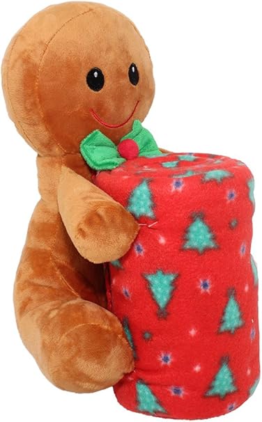 silver one sherpa plush stuffed animal and throw blanket