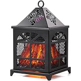 Dicimi Farmhouse Wax Warmer – 18W Electric Wax Melt Warmer with Flickering Light, 4-in-1 Beverage Warmer, Rustic Metal Decor for Home Office, Flameless Safe Gift