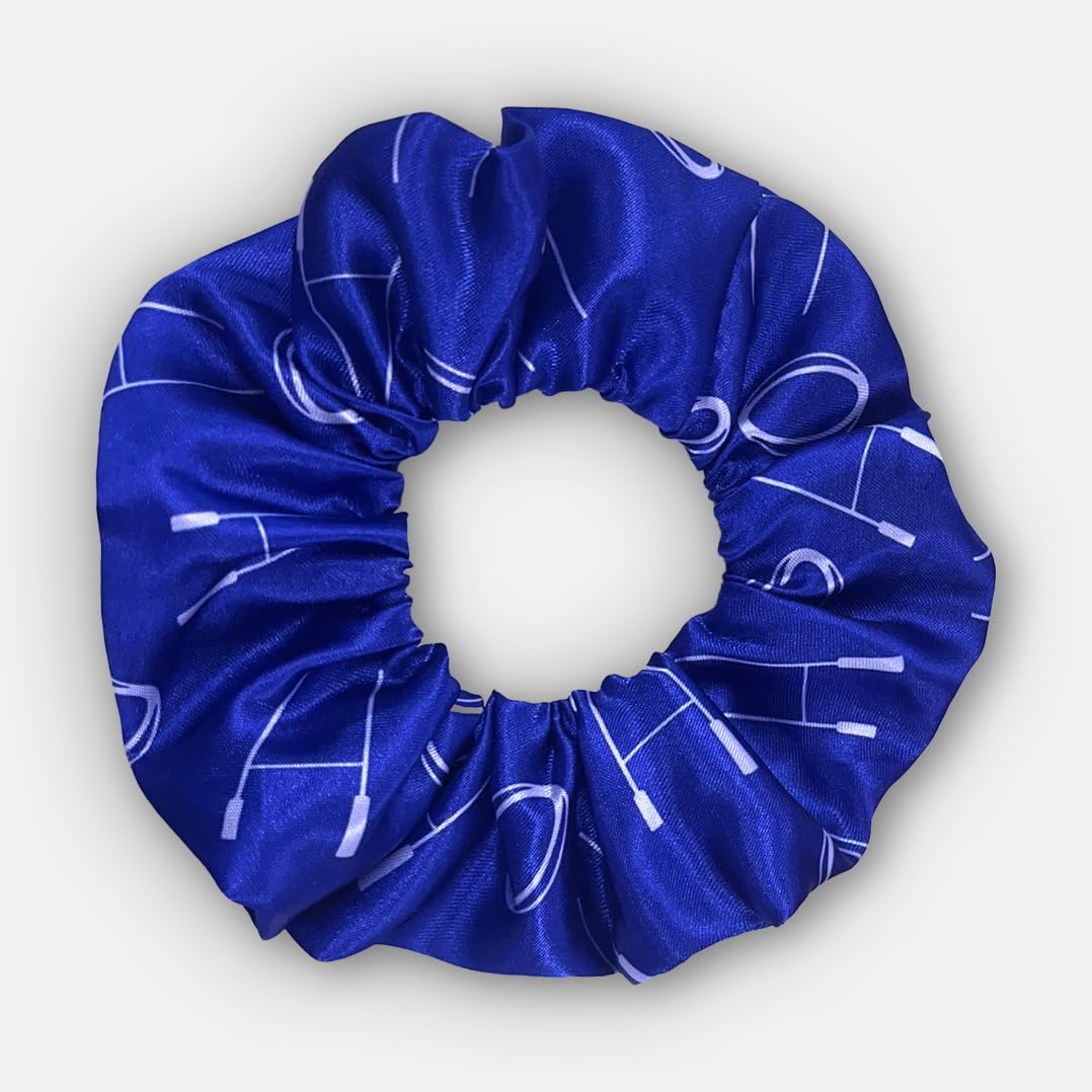 Rugby Hair Scrunchy - Blue/White | Stylish & Versatile Hair Accessory for Rugby Fans. Multibuy discount available!