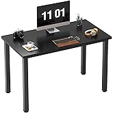 Need Small Computer Desk 39.4 inches Sturdy Writing Desk for Small Spaces, Small Desk Teens Desk Study Table Laptop Desk, Black
