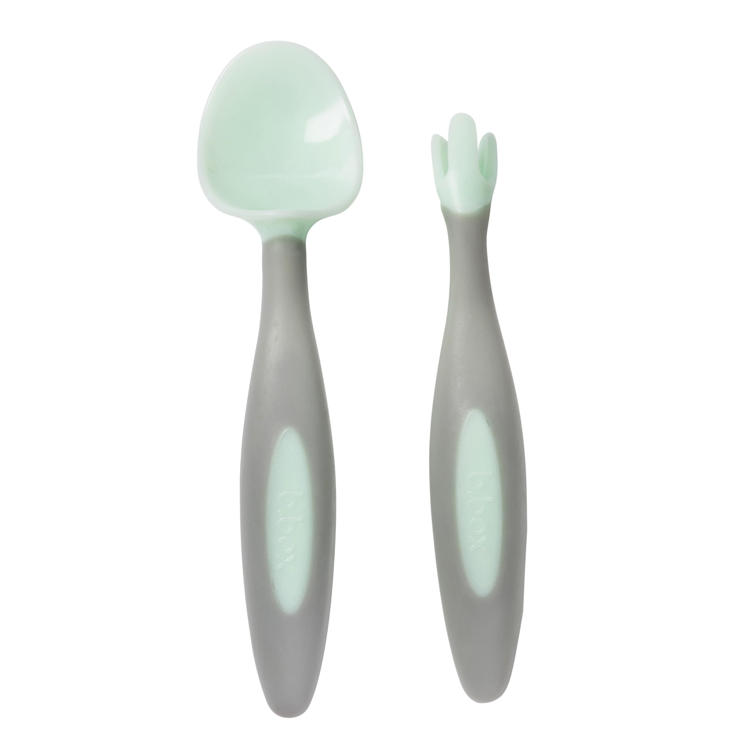 b.box Toddler Cutlery Set - Easy Grip Handles, Travel case, Unique Fork Design | Designed by Occupational Therapist | Dishwasher Safe | from 9m+