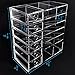 Ikee Design Acrylic 6-Shelf Office Desk Organizer, Caddy Organizer Racks for Office or Teacher Supplies, 9 1/2