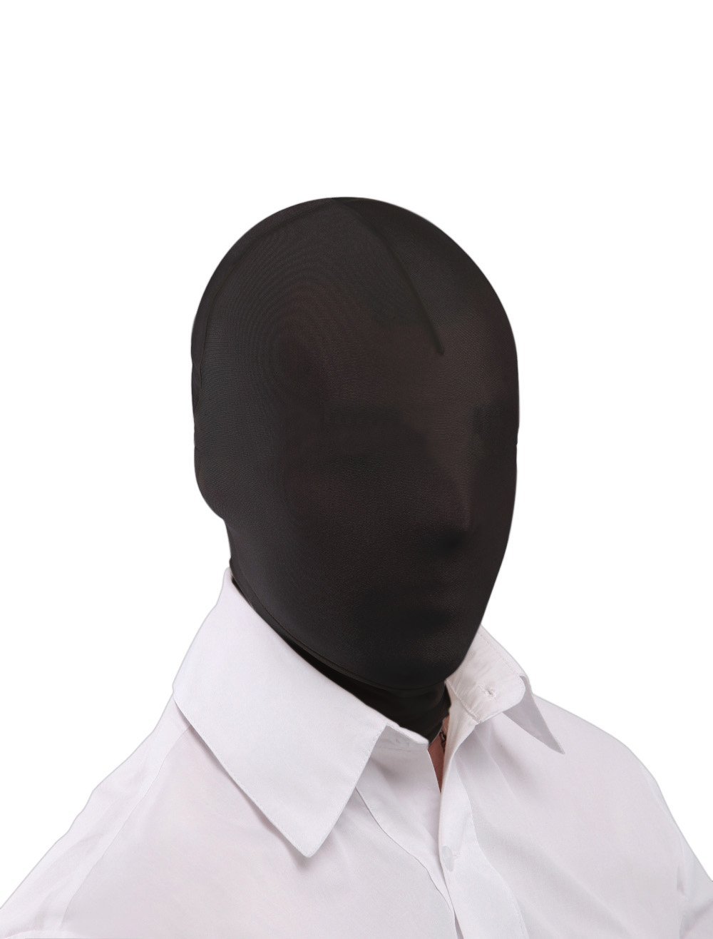 Queenshiny® zentai capilla completo cabeza de la cara Negro
