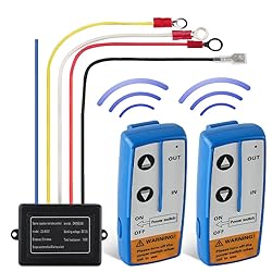 WATERWICH 2pcs Wireless Winch Remote Control Kit
