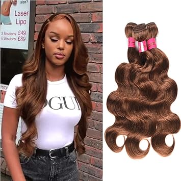 Fashion Lady Hair Brazilian Body Wave Hair Weaves 3 Bundles 4