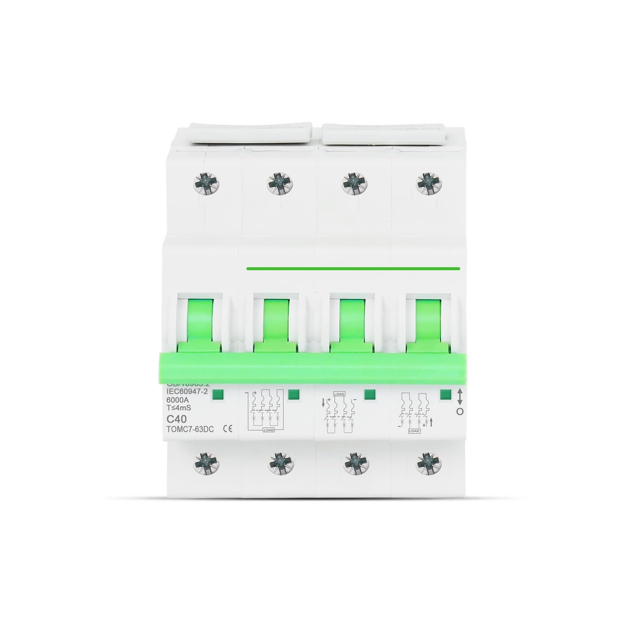 DC 4P 1000V Solar Mini Circuit Breaker,6A 10A 16A