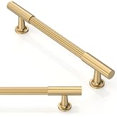 Asimerdeco 10 Pack Champagne Bronze Cabinet Pulls 5 Inch(128mm) Honey Bronze Kitchen Cupboard Handles Solid Heavy Duty Zinc Alloy Drawer Pulls