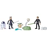 STAR WARS Mission Fleet, 2.5-Inch Scale Grogu Action Figure Set with 4 Figures & 7 Accessories, Toys for 4 Year Old Boys & Girls