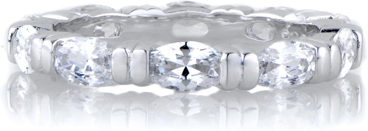 marquise cut eternity band