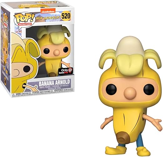 Amazon Com Funko Banana Arnold Gamestop Exclusive Nickelodeon Hey Arnold X Pop Animation Vinyl Figure 1 Pop Compatible Pet Plastic Graphical Protector Bundle 520 35601 B Toys Games