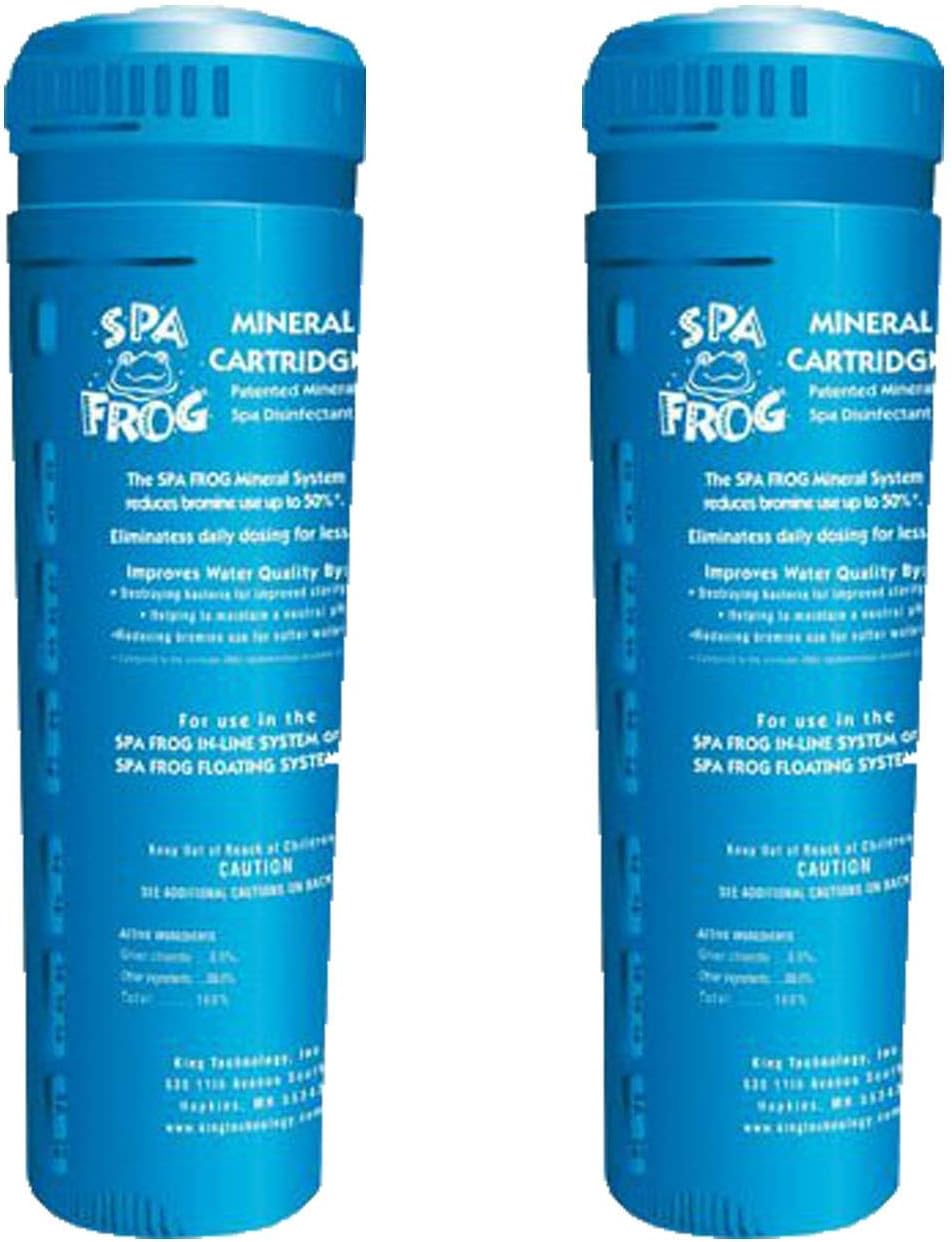 FROG Serene (formerly Spa FROG) Mineral Cartridge 2-Pack w/ Üben Pool Thermometer