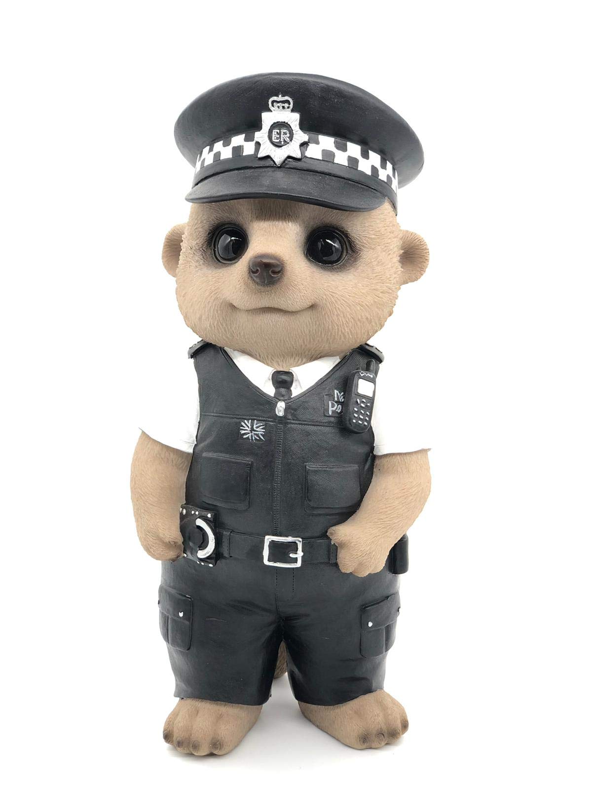 Vivid Arts - Policeman Baby Meerkat Home or Garden Decoration (XMK-2333-D)