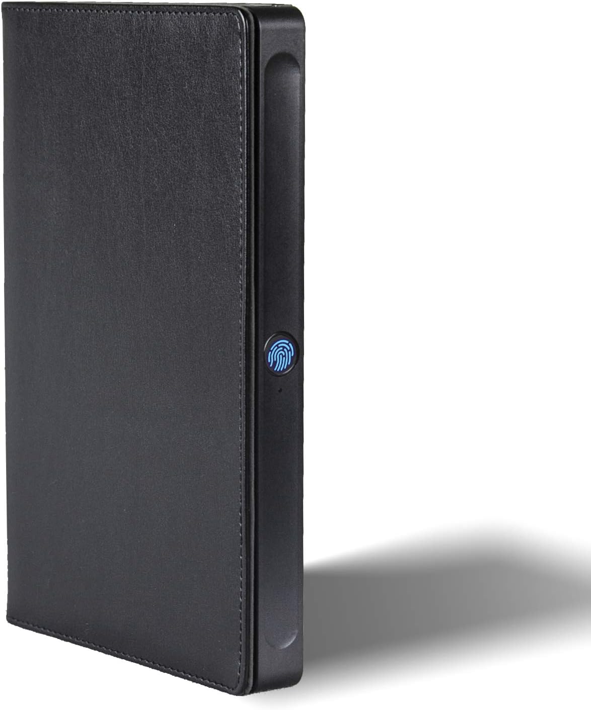 Leather Journal Notebook with Fingerprint Lock Smart