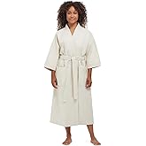 MONARCH Unisex Chamois Microfiber Spa Kimono Robe – Soft Lightweight Fabric, Generously Sized Hotel & Spa Robe with Pockets