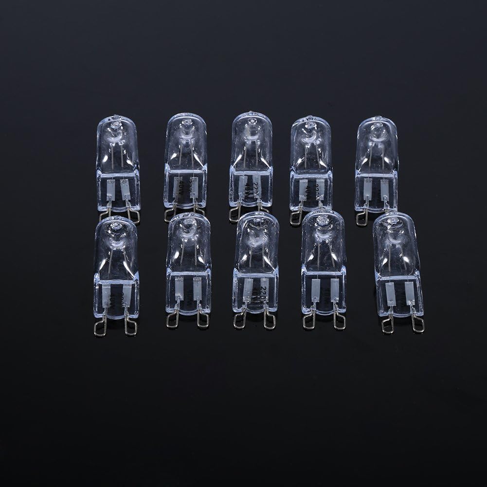 eecoo G9 LED Bulb, 10-pack 2900k 40w G9 LED Lamp, 2000 Hours Working Life, 360 ° Beam Energy Saving Lamp, JCD Type Clear Glas G9 Base Halogen Light Bulb Replacement Home - Image 4