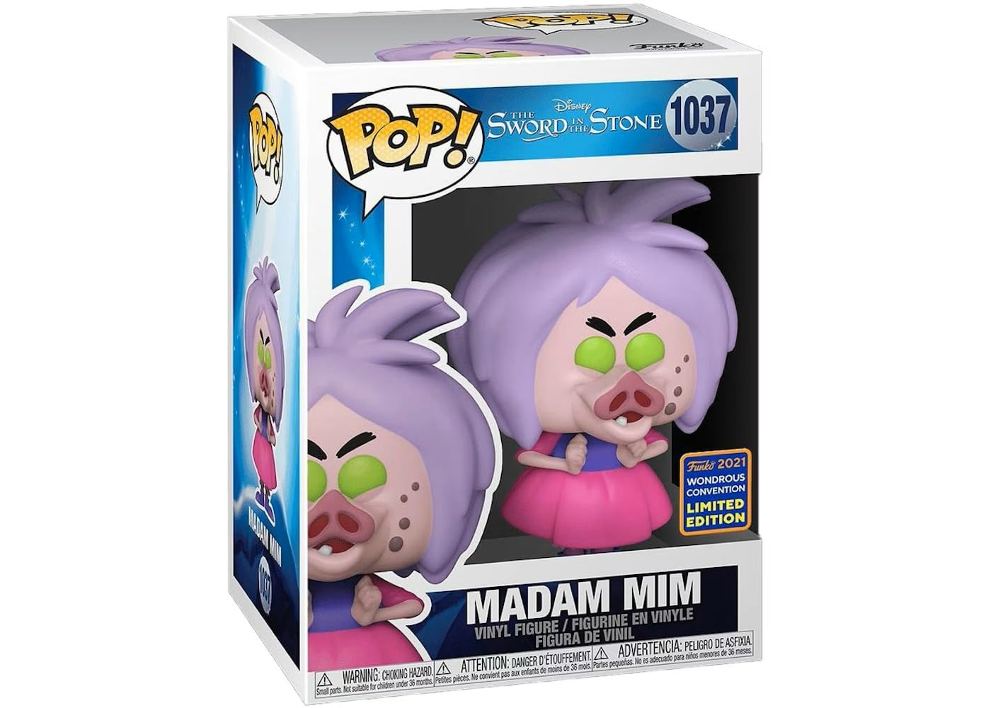 Funko Pop Disney Madam Mim Pig Face (Sword and the Stone) 2021 Limited Edition Wondrous Convention