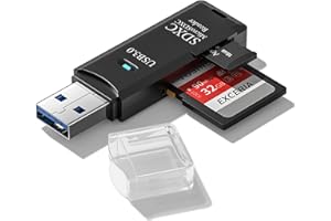 USB3.0 Micro SD Card Reader, 5Gbps 2-in-1 SD Card Reader to USB Adapter, Wansurs Memory Card Reader for SDXC, SDHC, MMC, RS-M