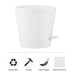 FaithLand 2-Pack 8 Inch Planter Pots for Indoor