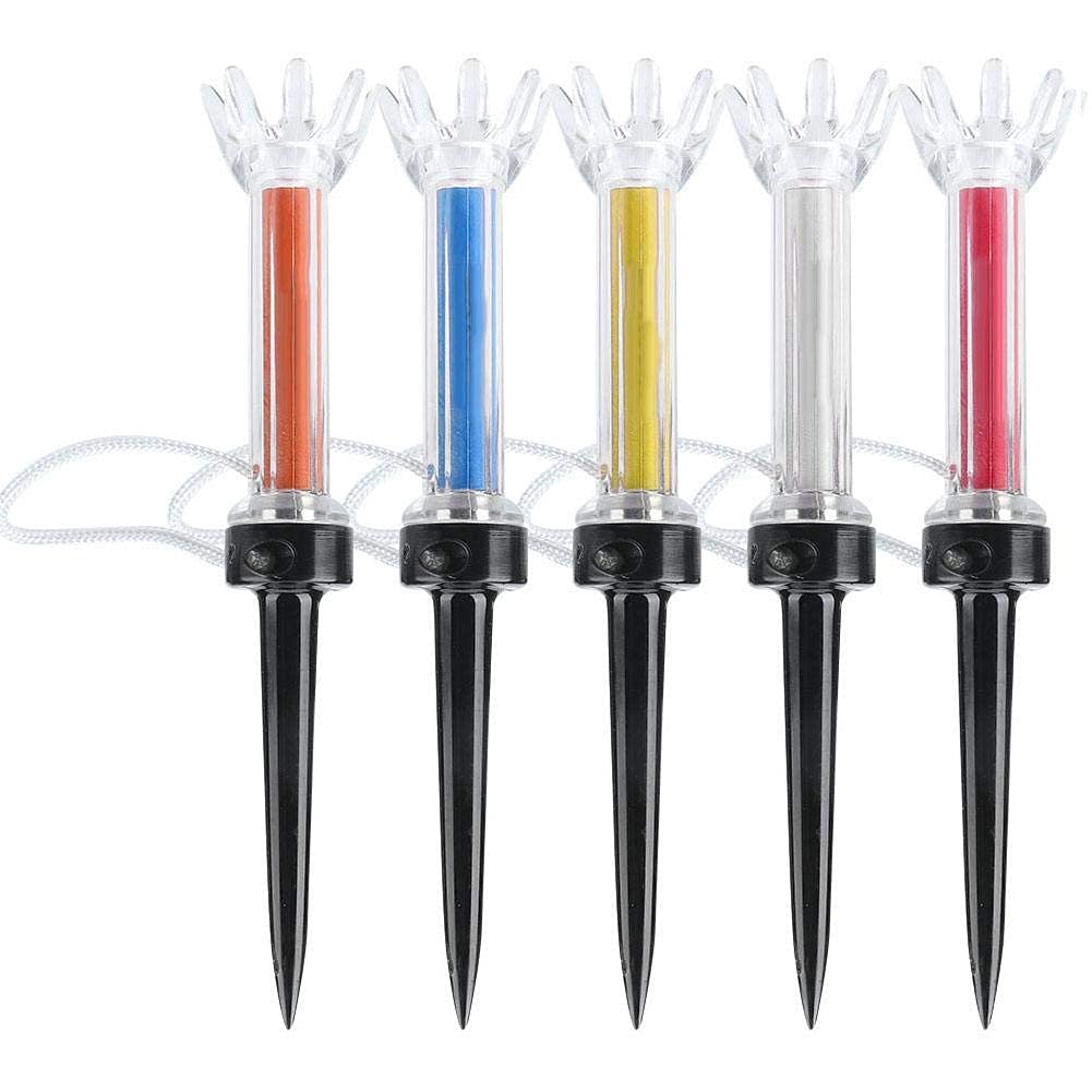 Golf Tee, 5Pcs 90mm/79mm Durable Flexible Magnetic Plastic Golf Tee Training Practice Tool Accessory(90mm)