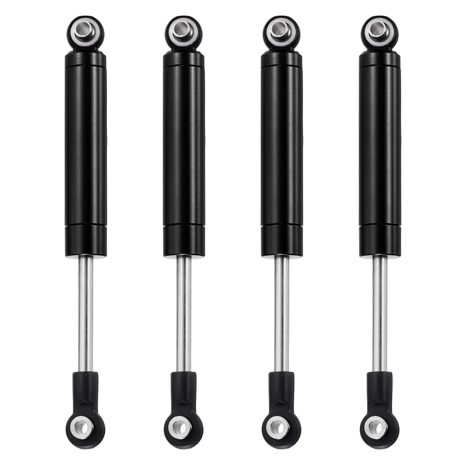 sourcing map 4 Pcs RC Shock Absorber 1/10 92mm Internal Spring Oil Shock Absorber Dampers for 1/10 RC Car Crawler Racing Truck Upgrade Parts, Black