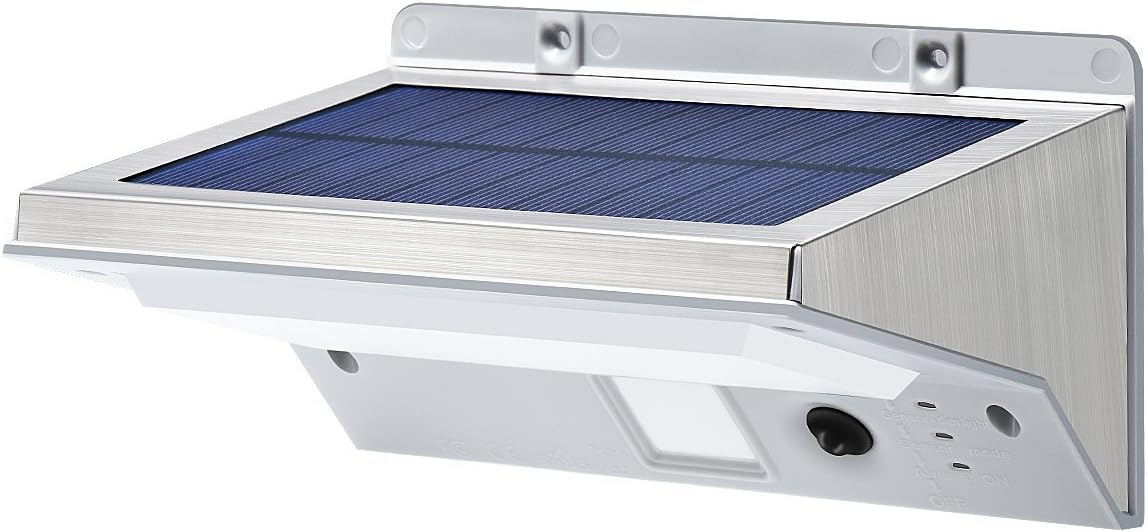 Solar Lights Outdoor, OPERNEE Stainless Steel Motion Sensor 21 LED Bright Wireless Wall Lights, Waterproof Security Light for Patio Yard Driveway Garden Outer Wall Activated Auto On/Off