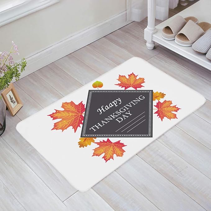 Amazon.com: Happy Thanksgiving Day Door Mat 20 x 31.5 ...