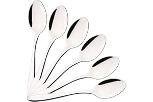 Hespama Stainless Steel Dinner Spoons, Set of 12 Table Spoons