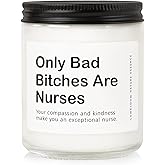 LUMELOOM Nurse Gifts for Women, Female - 9oz Lavender Scented Soy Wax Candle - Gift for Nurse, Nurses Practitioner, Nursing School Graduation, Birthday, Appreciation, Nurses Day, RN, IPN, NICU Present
