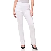 REKKUNA Women's Stretchy Straight Leg Dress Pants with Secret Pocket for Office Work Business