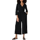 Amazon Essentials Women's Relaxed-Fit Matte Jersey Jumpsuit