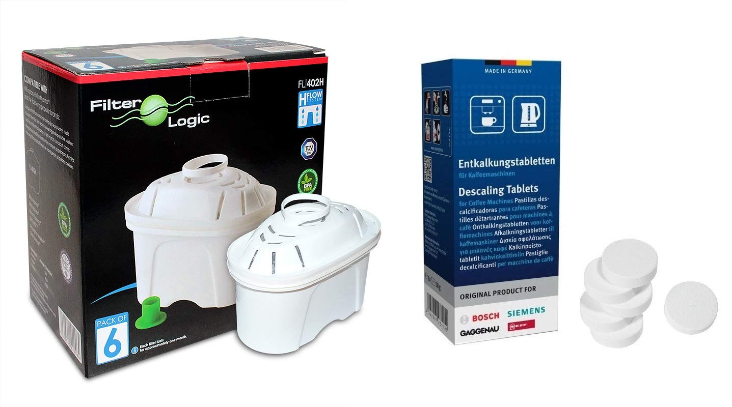 6 x Filterlogic Universal Compatible Brita Maxtra Water Filters + Bosch