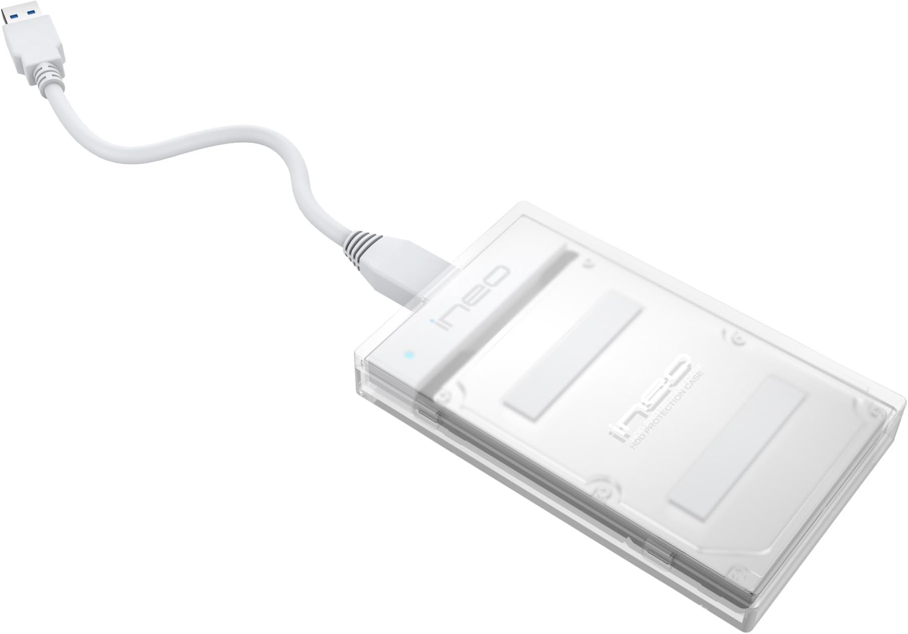 Ineo 10Gbs USB 3.1 to SATA III Cable & Protection Case for 2.5" SSD & HDD (I-NA231A)