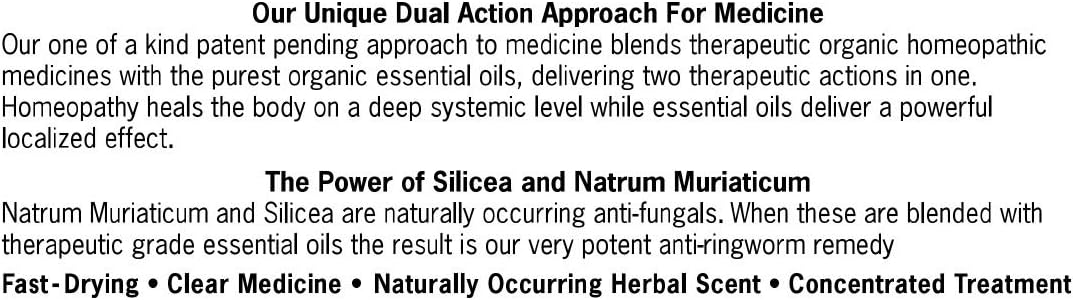 Forces of Nature -Natural, Organic Ringworm Treatment (11ml) Non GMO, No Harmful Chemicals, Nontoxic –Fast Acting Anti-Fungal for Itchy, Red, Irritated Skin Associated with Ringworm: Health & Personal Care