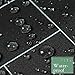 AIMJERRY Black Waterproof Fabric Shower Curtain Polyester Striped 72