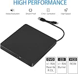 ZZOSRDR USB 3.0 Type-C External CD DVD Drive RW Writer Burner Player Portable view 4